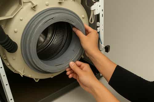 Waschmaschine läuft aus - Vorher