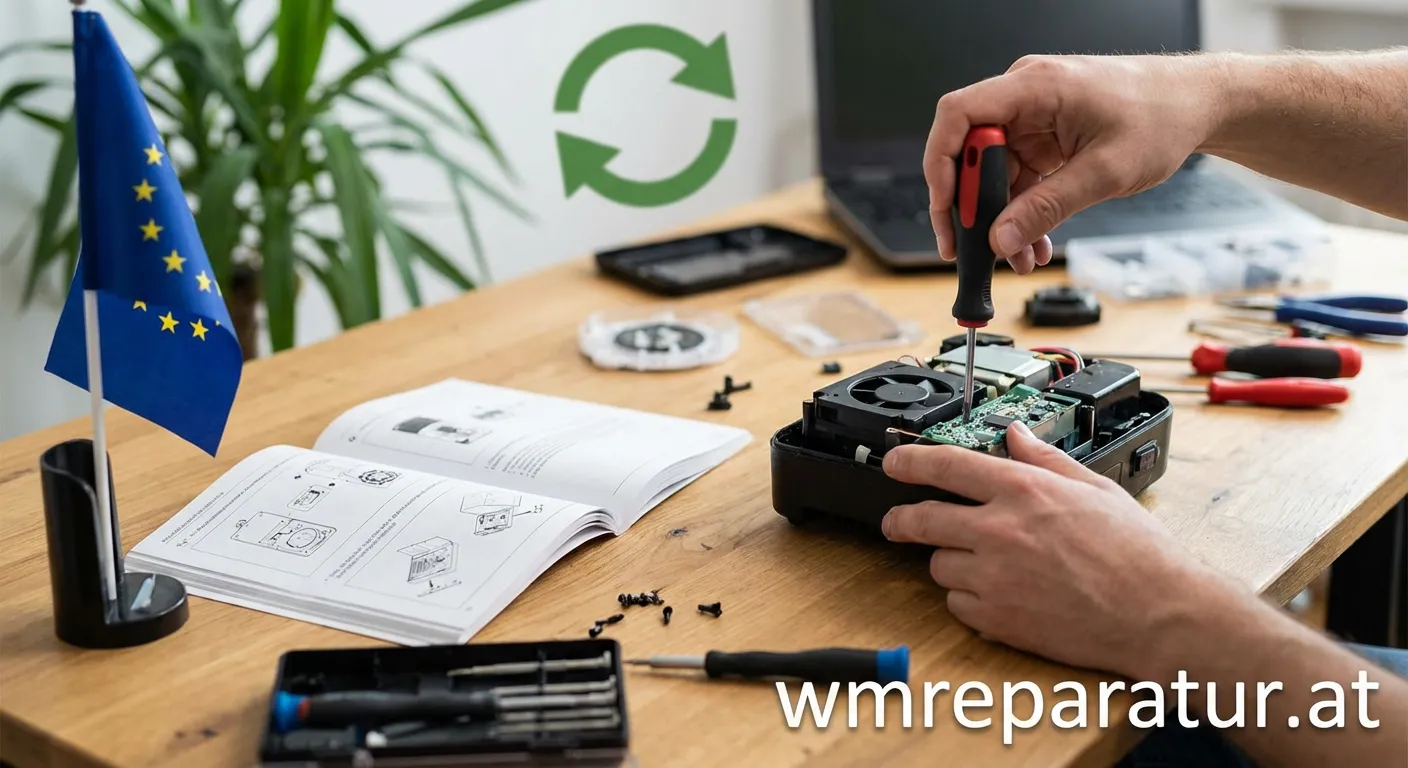 EU-Reparaturrichtlinie für Haushaltsgeräte illustration