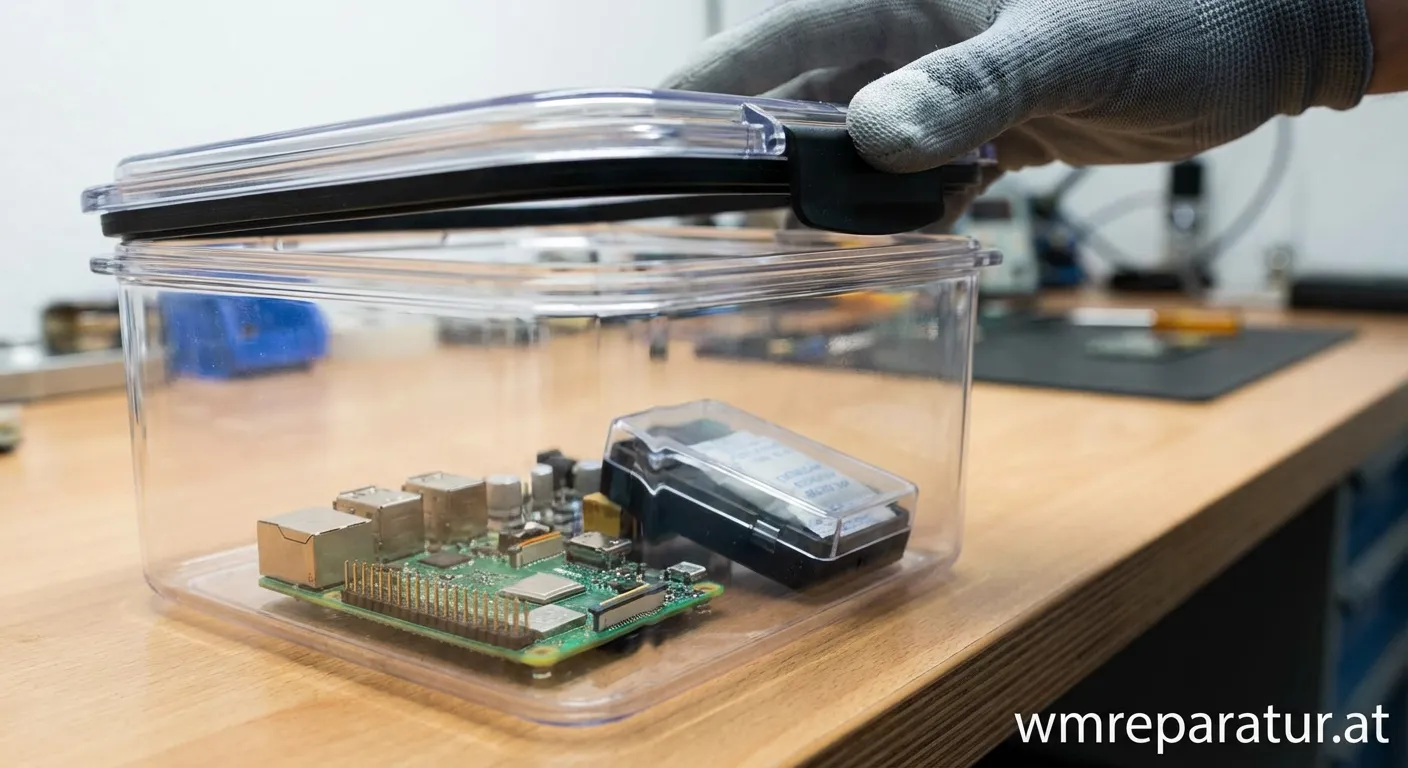 Leiterplatte mit Schutzlack als Feuchtigkeitsschutz für die Elektronik