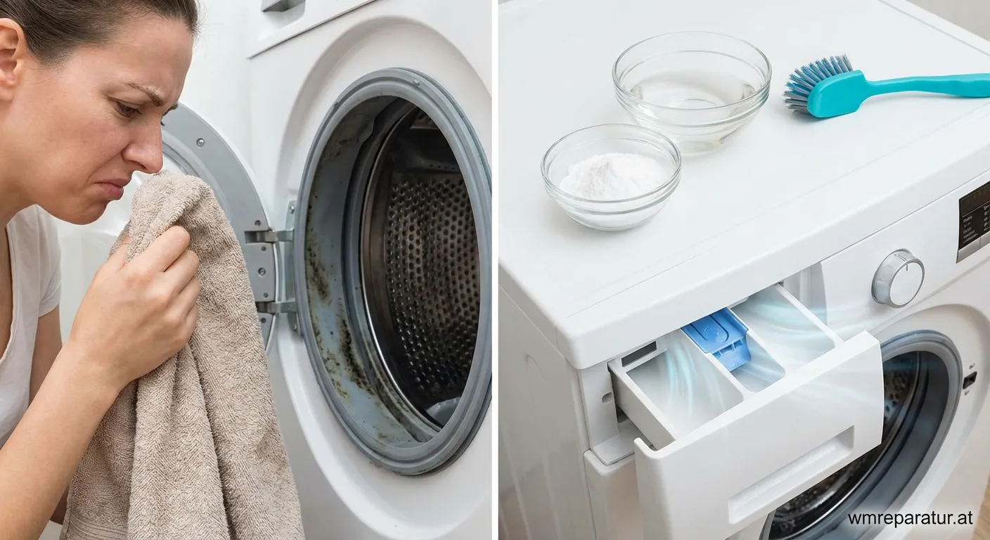 Muffige Wäsche nach dem Waschen