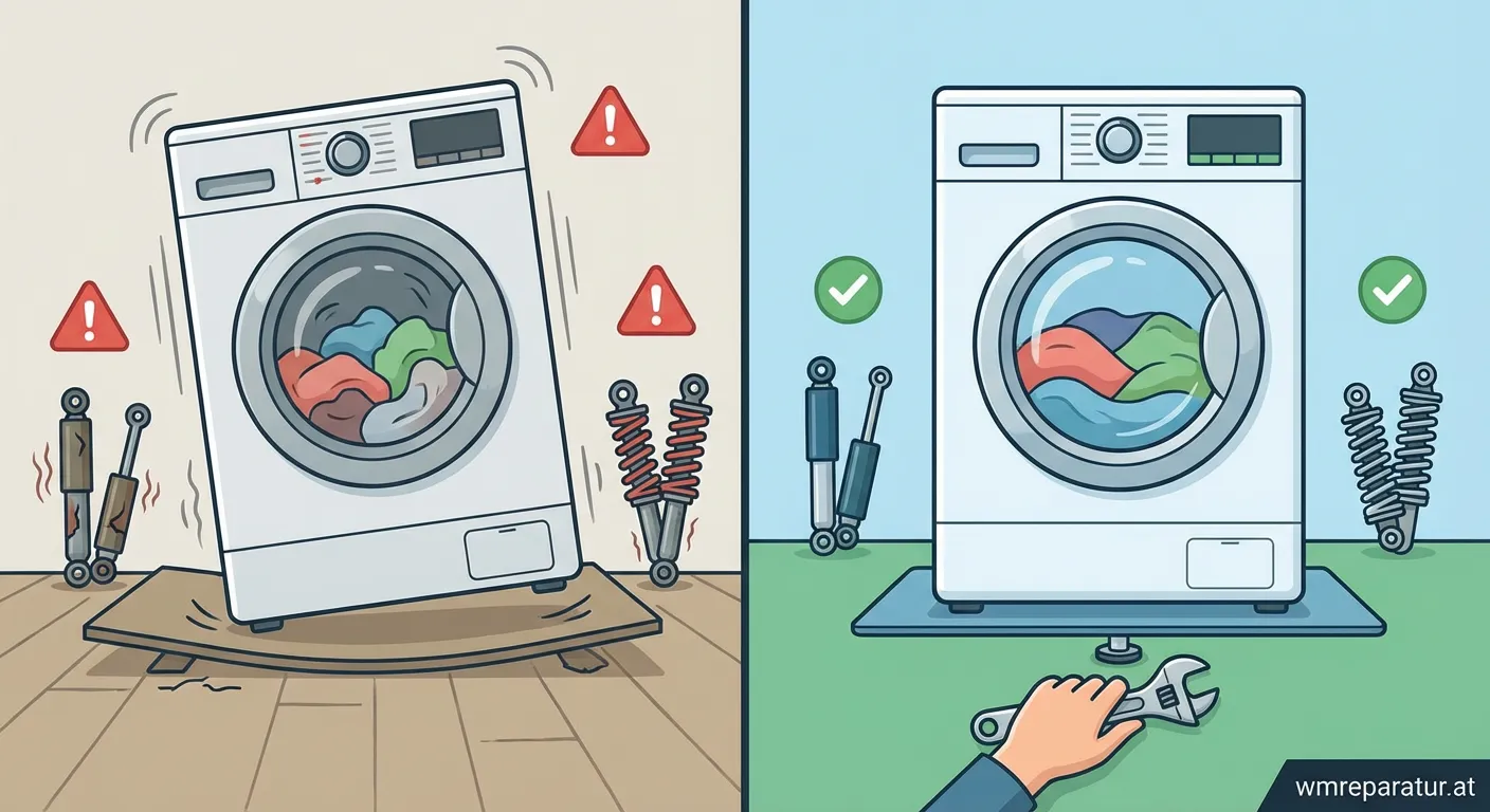 Waschmaschine macht Rampe beim Hochschleudern Diagnose