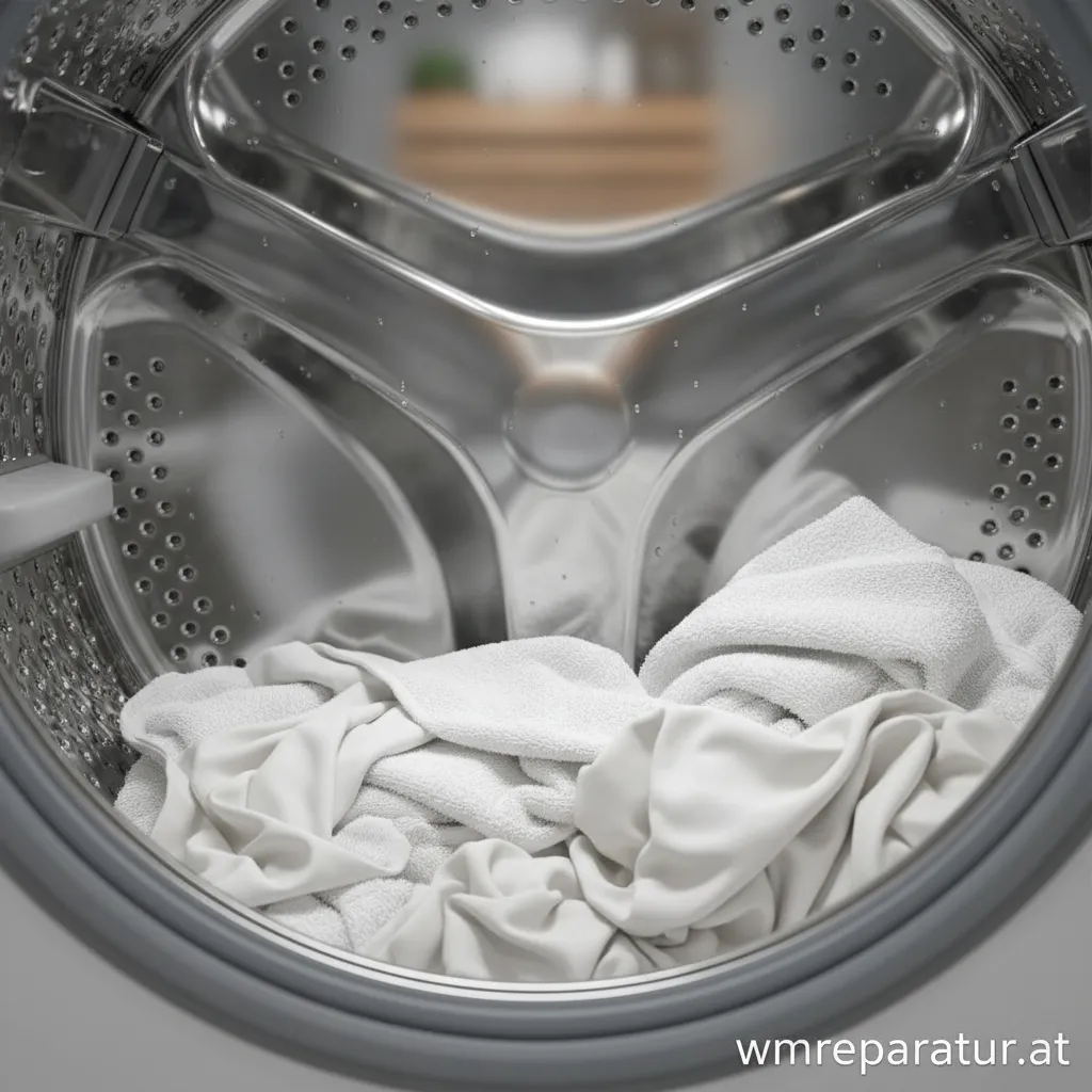 Nahaufnahme der Wabenstruktur einer modernen Schontrommel einer Waschmaschine