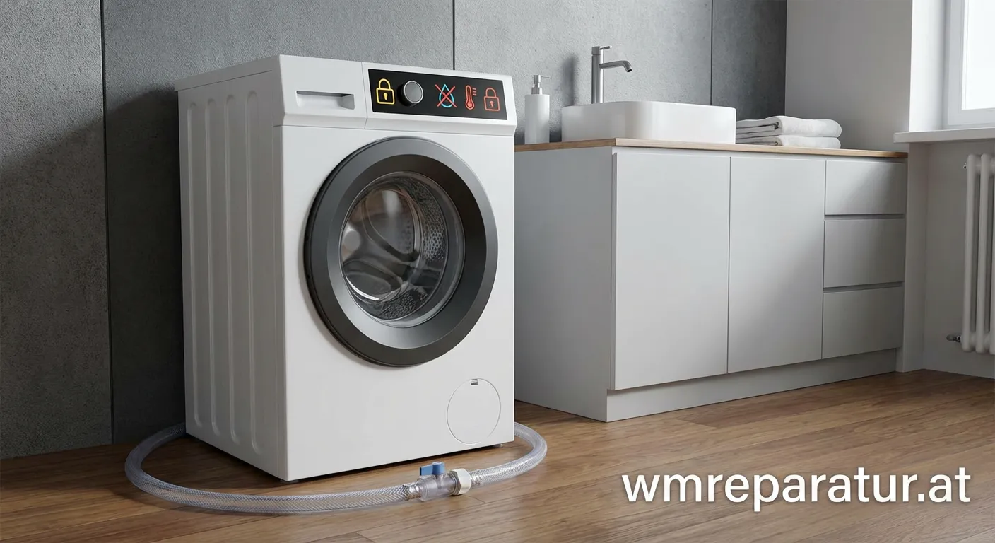 Moderne Waschmaschine mit Sicherheitsfeatures