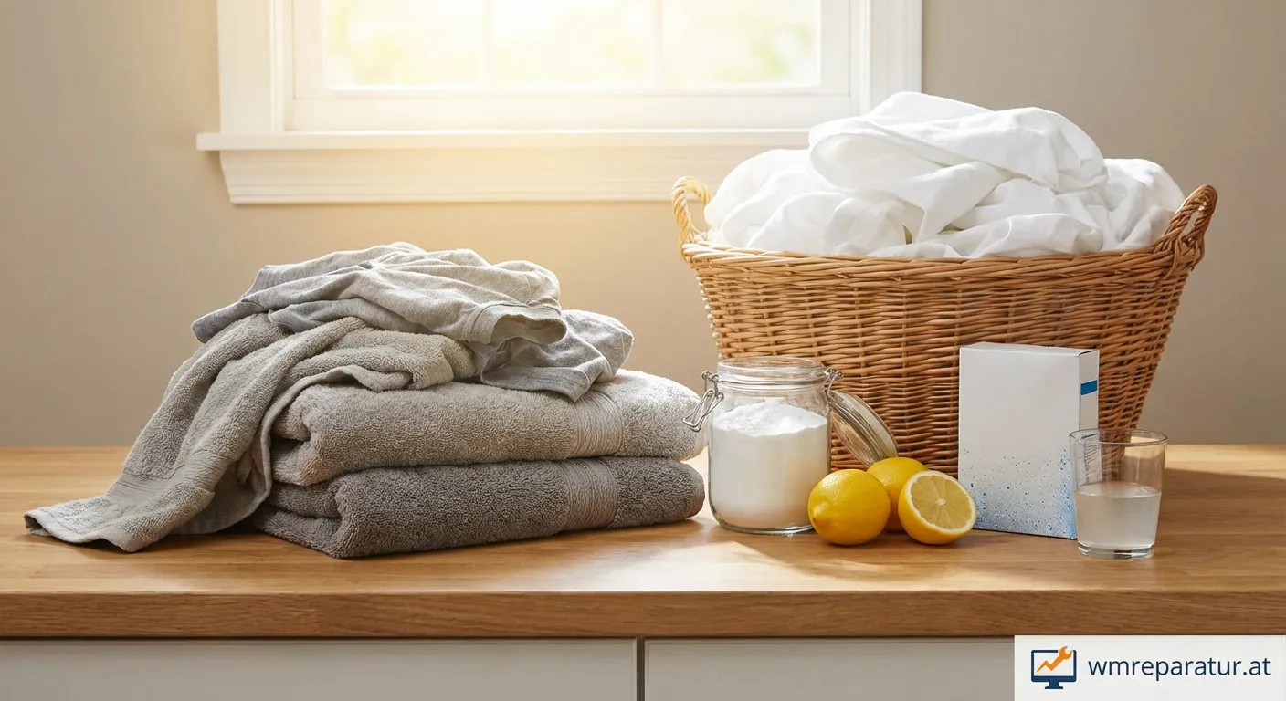 Stapel strahlend weißer Handtücher und Wäsche