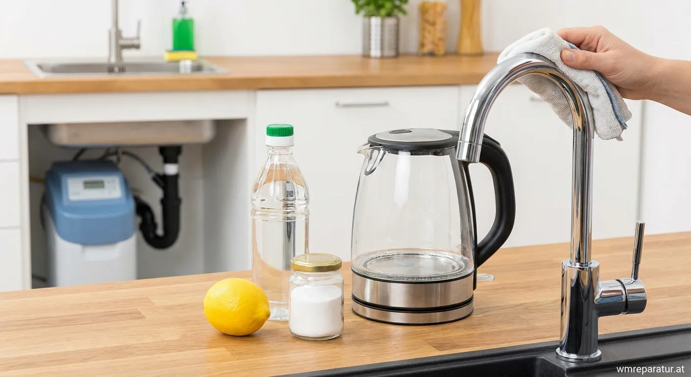 Verkalkter Heizstab einer Waschmaschine im Vergleich zu einem sauberen