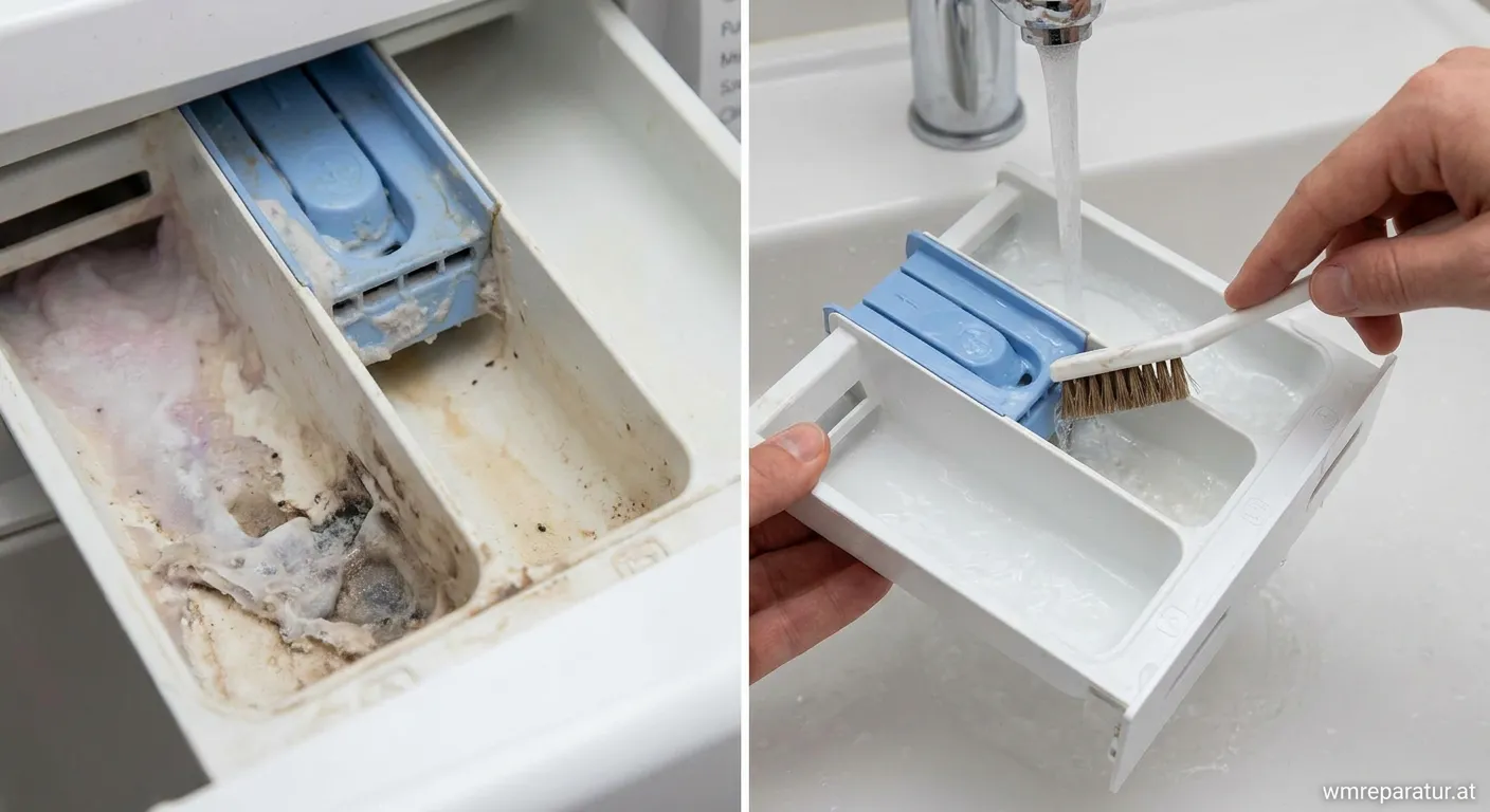 Waschmaschinen Einspülkasten mit Weichspüler Fach