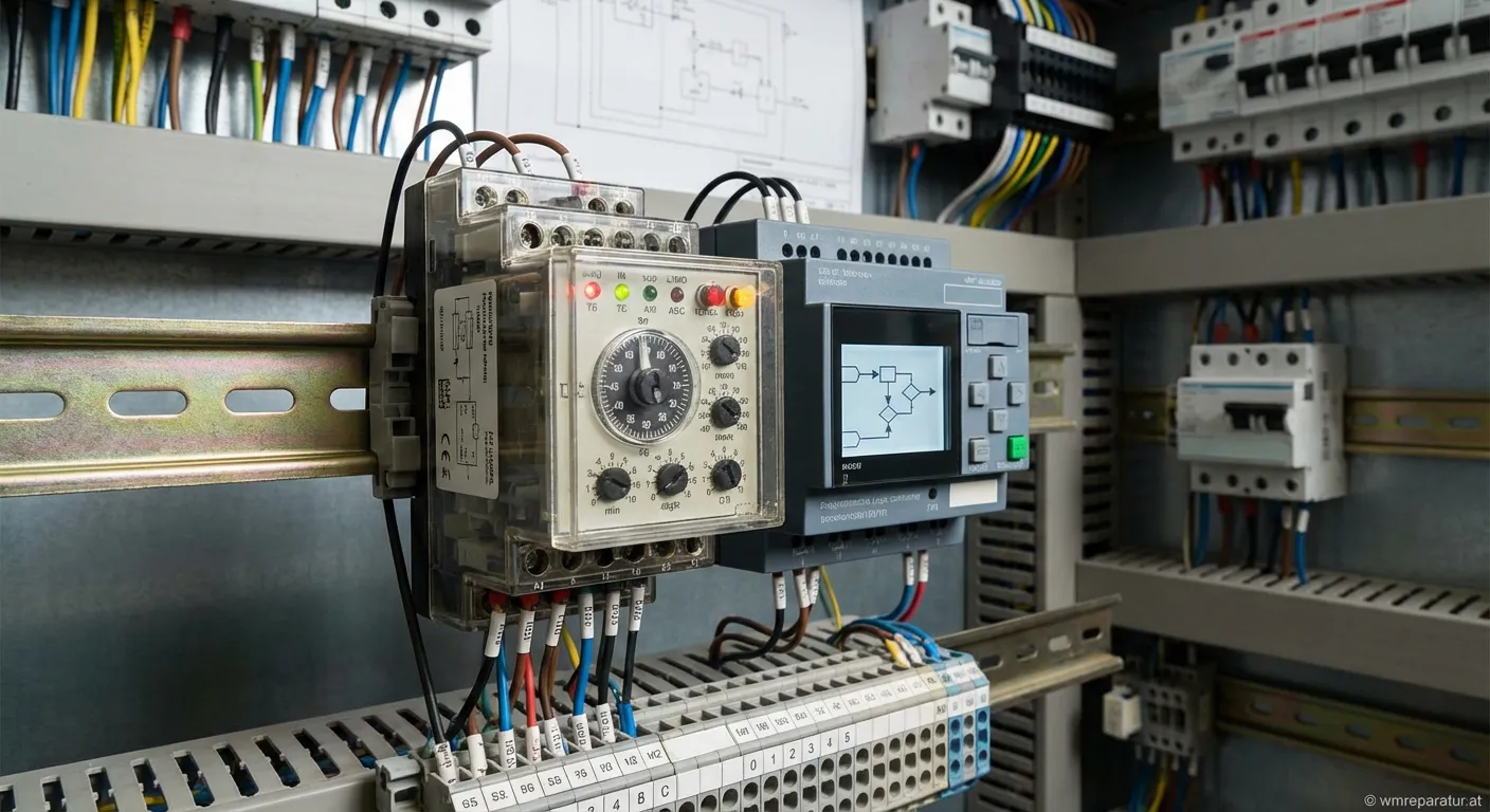 Zeitrelais und Programmablauf Steuerung Waschmaschine